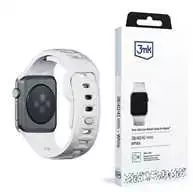 3mk silikoninė Watch apyrankė Apple Watch 38 / 40 / 41 mm - baltos spalvos