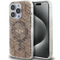 GUESS GUHMP15XHGCUSTGW iPhone 15 Pro Max 6.7" brown | hardcase IML GCube MagSafe