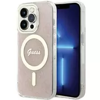 GUESS GUHMP15LH4STP iPhone 15 Pro 6.1" pink hardcase IML 4G MagSafe