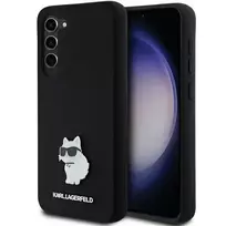 Karl Lagerfeld KLHCS23MSMHCNPK S23+ S916 black hardcase Silicone Choupette Metal Pin