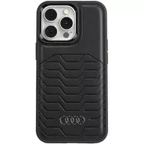 Audi Synthetic Leather MagSafe iPhone 13 Pro | 13 6.1" black hardcase AU-TPUPCMIP13P-GT | D3-BK