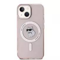 Karl Lagerfeld KLHMP12MHFCCNOP iPhone 12|12 Pro 6.1" pink hardcase IML Choupette MagSafe