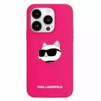 Karl Lagerfeld KLHMP15MSCHPPLF iPhone 15 Plus | 14 Plus 6.7" pink|fuchsia hard case Silicone Choupette Head MagSafe