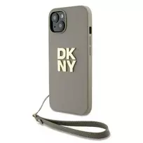 DKNY DKHCP15MPBSWSE iPhone 15 Plus 6.7" beige hardcase with wrist strap and stock logo