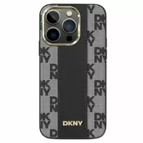 DKNY DKHMP13LPCPVSLK iPhone 13 Pro | 6.1" black | black hard case with Leather Checkered Mono Pattern and MagSafe