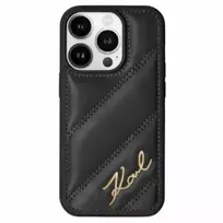Karl Lagerfeld KLHCP14SPQDSMGK iPhone 14 | 15 | 13 6.1" black quilted script hardcase