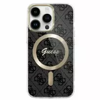 GUESS GUHMP16LH4STK iPhone 16 Pro 6.3" black hard case with IML 4G MagSafe
