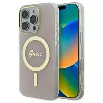 GUESS GUHMP16LH4STP iPhone 16 Pro 6.3" pink hardcase IML 4G MagSafe