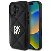DKNY IPhone 16 6.1" black | black Quilted Stack Logo