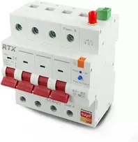 Tuya - 3 fazių WiFi saugiklis su energijos skaitikliu - 4P 16A - RTX WCB16-4P