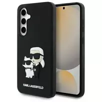 Karl Lagerfeld KLHCS24FE3DRKCNK S24 FE S721 black hardcase 3D Rubber Karl AND Choupette