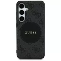 GUESS Case 4G Round Patch Classic Logo MagSafe for Samsung Galaxy S25 Ultra black