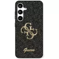 GUESS Etui Fixed Glitter Big 4G Metal Logo for Samsung Galaxy S25 Plus, black