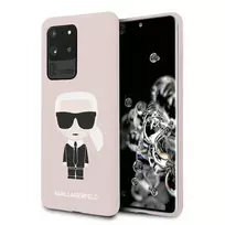 Karl Lagerfeld KLHCS69SLFKPI S20 UltraG988 hard case pink silicone iconic