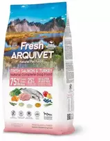 ARQUIVET Fresh lašiša with kalakutiena - semi-moist dog food - 2,5kg