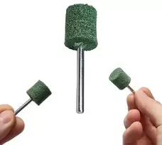 Oem 320# nailono pluošto poliravimo diskas - žalias - 3 mm abrazyvinė galvutė