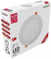 Avide LED lubinis šviestuvas 6W 3000K Ø120mm apvalus