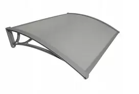 Stogelis virš durų Metal-gum, 150x100 cm, pilkas