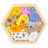 Kids Toy Wooden jigsaw Puzzle Creative 3D Puzzle for Children's Intelligence Development Early Educational toys for Children