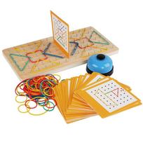 Medinė nagų lenta Dvikovės žaidimas Geometrinis dėlionė Vaikų grafika Geometrinis žaislas Vaikams Montessori Ankstyvasis ugdymas
