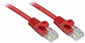 Tinklo Kabelis - LINDY Cat.6 U/UTP Tinklo Kabelis, RJ45, M/M, 250MHz, CCA, Raudonas