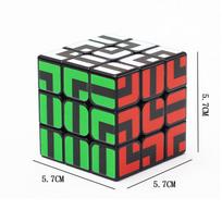 Labyrinth Maze Speed Cube 3x3x3 Easy Turning Sensory Puzzle Toys Problem Solving Brain Teaser Gifts for Teenagers Boys Girls