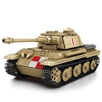 New 1:23 Tank Building Blocks Model WW2 Bricks Sets DIY Military Toys for Boys Kids Adult Christmas Gifts 969pcs Creative Toy