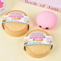Naujas Garintas Kukulys Anti-Streso Kamuoliukas Fidget žaislas Koldūnas Squishies Minkštas Lėtai Atsistatantis Putplasčio Žaislas Itin Minkštas De-streso beige