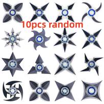 10pcs Dart Model Fingertip Gyroscope Black Technology Creative Finger Rotation Stress Relieving Tool Student Children's Toy