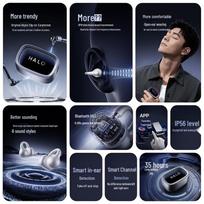 EDIFIER HaloClip Abyss Open-Ear Bluetooth Headphones