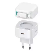 USAMS XMF Series CC209TC02 travel charger | 35W | PD, QC, GaN | USB-C | white