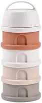 BEABA 4 SKYRIŲ PIENO MILTELIŲ DOZATORIUS IR UŽKANDŽIŲ DĖŽUTĖ, TERRACOTTA
