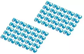 Digitus DIGITUS spalvoti spaustukai RJ45 jungiamiesiems kabeliams, 100 vnt., mėlyni