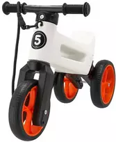 Balansinis dviratukas Funny Wheels Rider SuperSport, 2 viename, baltas/oranžinis