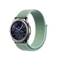 Universal Nylon Sport Velcro Watch Strap for Samsung, Huawei, Amazfit 20mm vandenyno mėlyna spalva