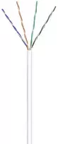 Wentronic Goobay CAT 6 tinklo kabelis, U/UTP, baltas - Kabelio ilgis 100 m