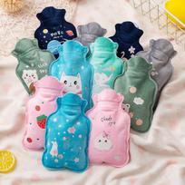 Cartoon Student Portable Plush Hot Water Bottle - Thickened, Anti-Scald Hand and Foot Warmer. Small 17*11cm