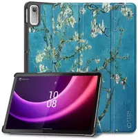 Dėklas Tech-Protect SmartCase, skirtas Lenovo Tab P11 (2nd gen.) 11,5 TB-350, Mėlynos spalvos su sakurų raštais