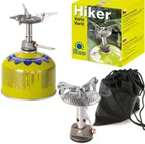 meva Lengviausia turistinė viryklė dujų kasetėms (vožtuvu arba sriegiu) HIKER 70gramų 2,4 kW