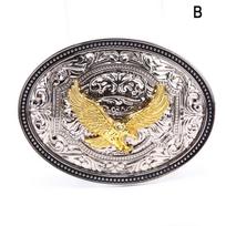 Long Horn Bull Eagle Vakarų diržo sagtis Golden Texas Cowboy Vakarų sagtys B