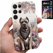 Etui Do Samsung Galaxy S22 Ultra - Psie Rasy Psie Wzory Pokrowiec + Folia
