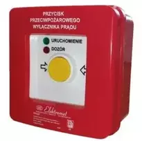 Spamel Rankinis priešgaisrinės apsaugos jungiklis PWP1 (1NO) su CNBOP sertifikatu - 2LED žalia/raudona 230V