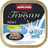 Animoda ANIMONDA Vom Feinsten Pieneliai suaugusiems su vištiena ir pienišku įdaru - Šlapias maistas katėms - 100g