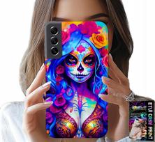 Etui Do Samsung Galaxy S21 - Meksykańska, Kolorowa Królowa Śmierci