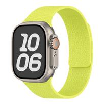 Compatible with Apple Watch Bands Series 1-11/Ultra 1-3/SE3 Lychee Pattern Soft Magnetic Silicone Strap. 38/40/41mm fluorescencinė žalia spalva