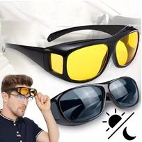 Night Vision Driving Glasses, Anti Glare, Men's and Women's High-definition Day Night Dual-use Sports Driving Fashion Glasses 2pcs