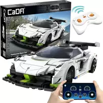 Statybiniai laikrodžiai CaDA Savaeigis nuotolinio valdymo Lentininė mašina kirvis 22 cm Fantasma Race Car Važiuoklė 322 elementai RC Dvigubo režimo