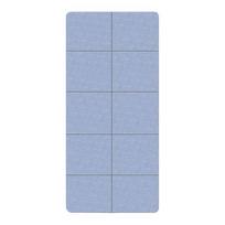 Foldable Yoga Mat Extra Portable Travel Thick TPE Sleeping Mat Non-Slip Men Women Home Gym Workout Pilates Exercise Floor Pad Size#A mėlyna