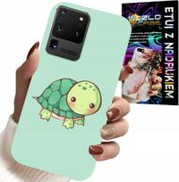 Etui Do Samsung Galaxy S20 Ultra - Słodkie Żółwki Wzory Dla Dzieci + Folia
