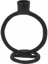 Home Styling Collection Žvakidė Aliuminis Juoda 15 cm Ilgai Degančiai Žvakei